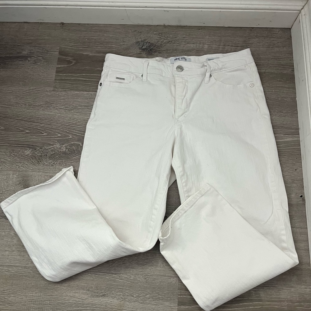 Nine West Christie Capri White Jeans